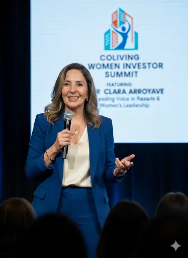 Clara Arroyave, a visionary leader in co-living and residential real estate